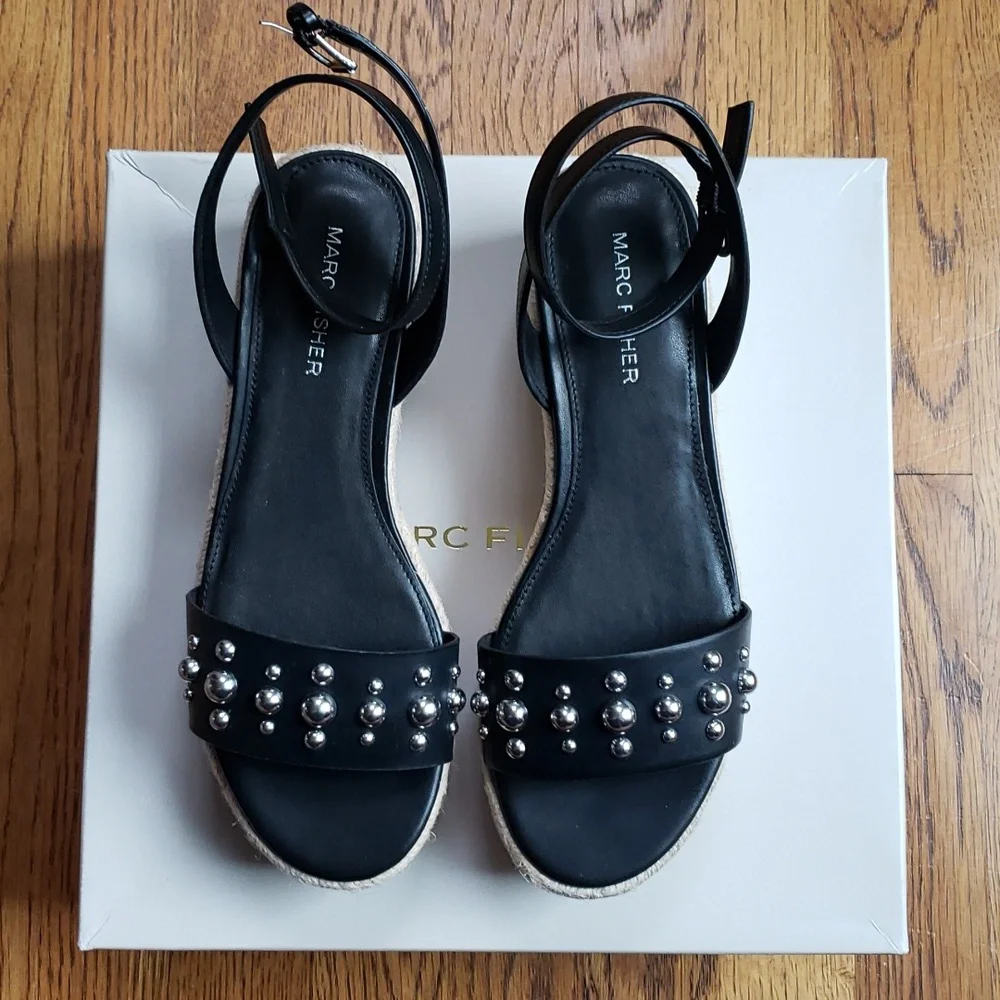 NIB Marc Fisher Joyce Espadrille Platform Sandal Women's Size 7